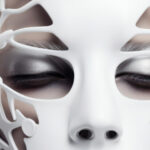 Consideraciones Éticas en la Inteligencia Artificial: Construyendo Sistemas Responsables medium shot model posing with futuristic mask 1